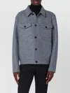 Harris Wharf London Wool Jacket With Chest Pockets And Collar In Gray