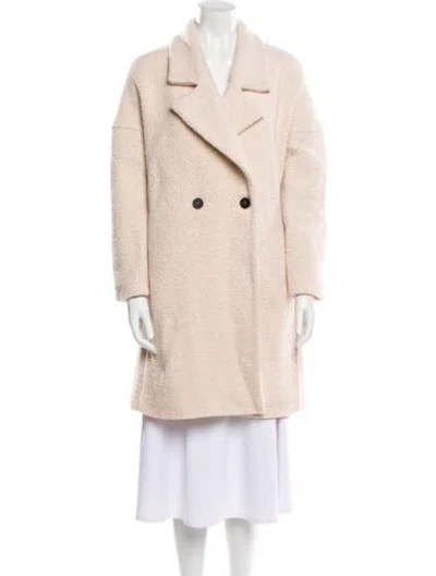 Pre-owned Harris Wharf London Wool Peacoat In Neutral