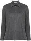 Harris Wharf London Wool Shirt In Grey