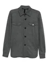 Harris Wharf London Wool Shirt Jacket In Animal Print