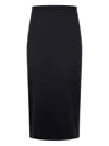 Harris Wharf London Women Midi Skirt Superfine Merino In Black