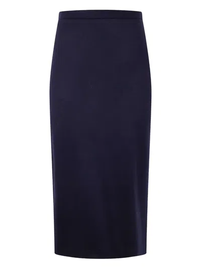 HARRIS WHARF LONDON WOOL SKIRT