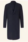 Harris Wharf Loro Piana Flannel Cashmere Over Coat In Sea