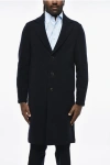 Harris Wharf Unlined Virgin Wool Coat In Black