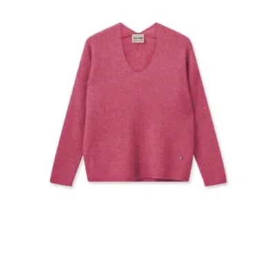 Harrison Fashion Mmthora V-neck Knit | Camella Rose In Pink