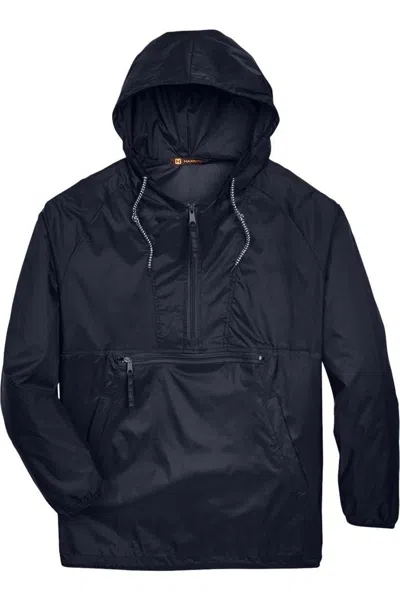 HARRITON PACKABLE HOODED NYLON JACKET