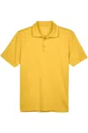 Harriton Polyester Jersey Polo In Yellow