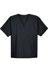 Harriton Restore Scrub Top In Black