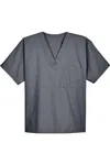 Harriton Restore Scrub Top In Gray