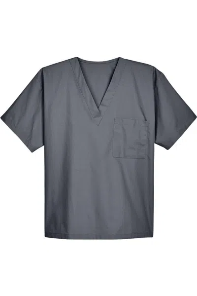 Harriton Restore Scrub Top In Gray