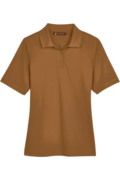 Harriton Women's Advantage Snag Protection Plus Polo In Animal Print