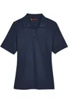 Harriton Women's Advantage Snag Protection Plus Polo In Blue