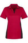 Harriton Women's Flash Snag Protection Plus Il Colorblock Polo In Multi