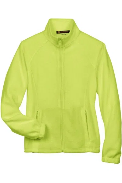 Harriton Women's Full-zip Fleece In Green