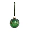 Harrods 2025 Year Bauble In Green