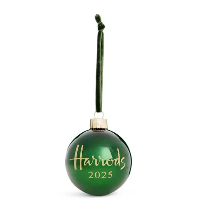 Harrods 2025 Year Bauble In Green