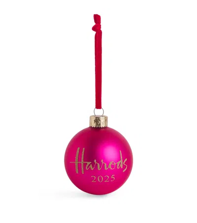 Harrods 2025 Year Bauble In Pink