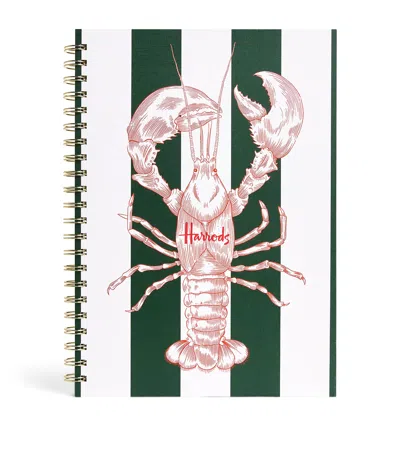 Harrods A4 Lobster Lined Notebook