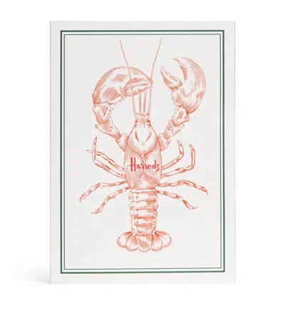 Harrods A5 Lobster Lined Notebook