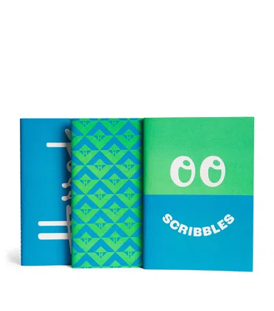 Harrods A6 Logo Notebooks In Blue