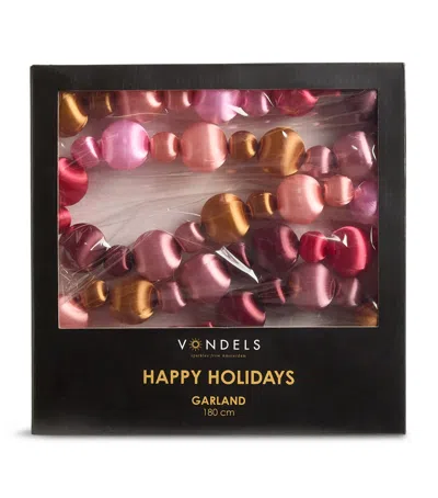 Harrods Beaded Garland In Burgundy