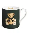 Harrods Bone China Henry Bear Mug In Green