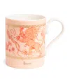 Harrods Bone China Menagerie Mug In Orange