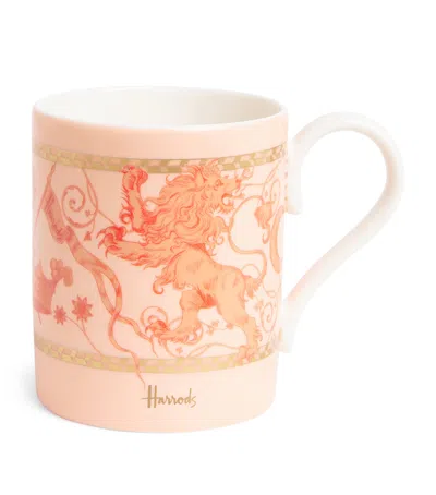 Harrods Bone China Menagerie Mug In Orange