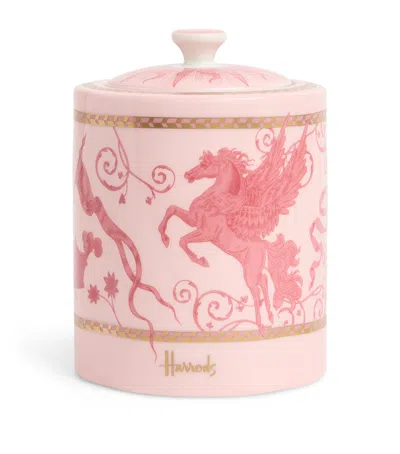 Harrods Bone China Menagerie Tea Caddy In Pink
