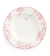 Harrods Bone China Toile Bowl In Pink