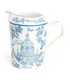 Harrods Bone China Toile Creamer In Blue