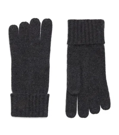 Harrods Cashmere Gloves In Gray