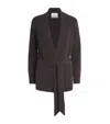Harrods Cashmere Longline Cardigan In Brown