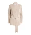 Harrods Cashmere Longline Cardigan In Neutral