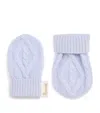 Harrods Cashmere Mittens In Blue