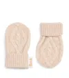 Harrods Cashmere Mittens In Brown