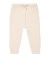 Harrods Cashmere Pointelle Trousers In Neutral