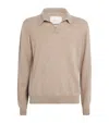 Harrods Cashmere Polo Sweater In Neutral