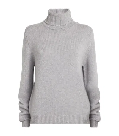 Harrods Cashmere Rollneck Sweater In Grey