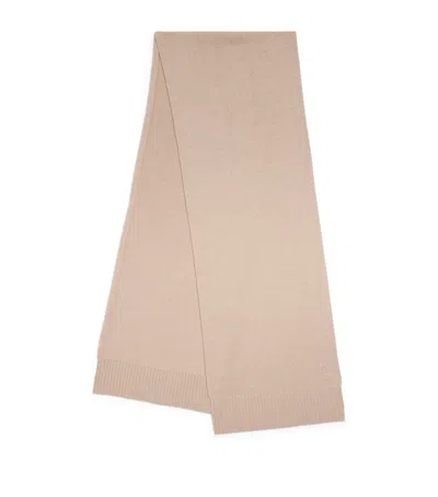 Harrods Cashmere Scarf In Neutral