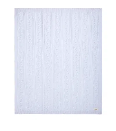 Harrods Cashmere Shawl In Blue