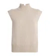 Harrods Cashmere Sleeveless Sweater In Neutral