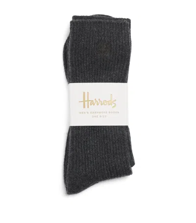 Harrods Cashmere Socks In Gray
