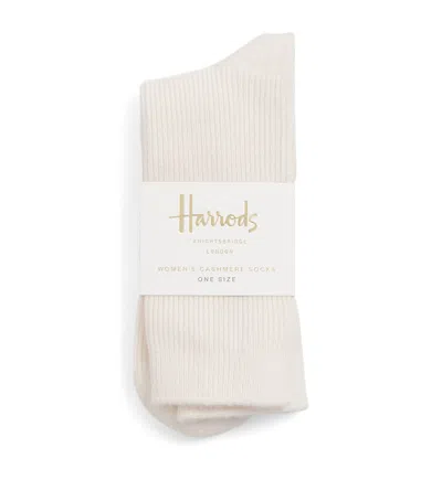 Harrods Cashmere Socks In White