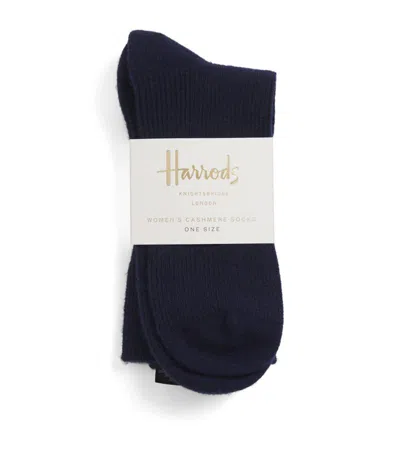 Harrods Cashmere Socks In Black