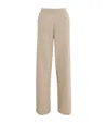 Harrods Cashmere Wide-leg Sweatpants In Beige