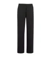 Harrods Cashmere Wide-leg Sweatpants In Black