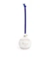 Harrods Ceramic 2026 Bauble In White
