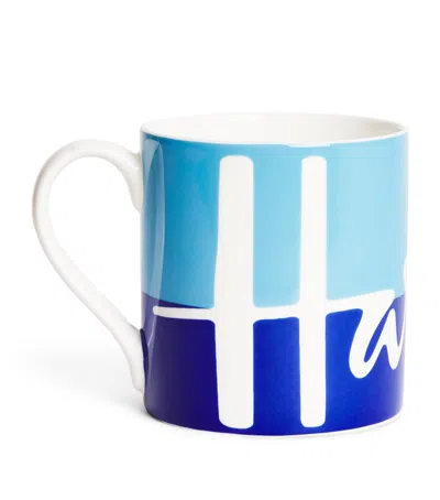 Harrods Ceramic Logo Mug In Blue