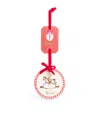 Harrods Ceramic Rocking Horse Flat Bauble In Multi